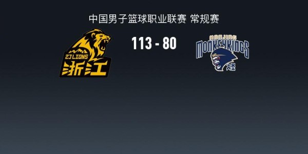 开云体育-广厦113-80大胜同曦，塔克33+9，桑普森22+8